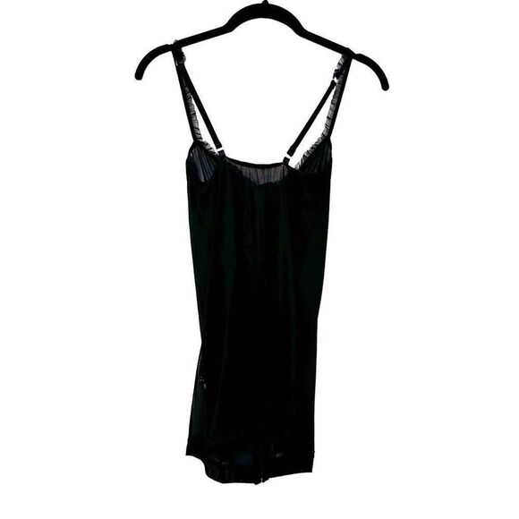 Victoria's Secret Sheer Mesh Hook And Eye Slip Lingerie Corset Cami Top Black Sm - Picture 3 of 4